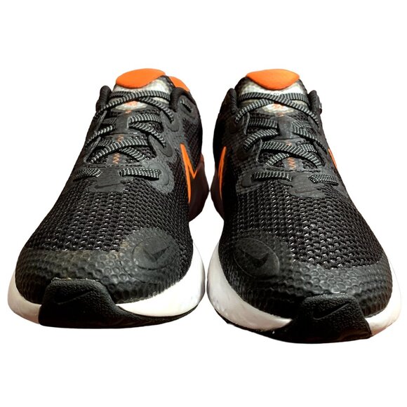 Nike Renew Run Sneakers Unisex Youth 6.5‎ Womens 8.5 Black Orange Running Shoes - Picture 2 of 12